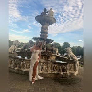 COPY - COPY - White Sherri hill dress